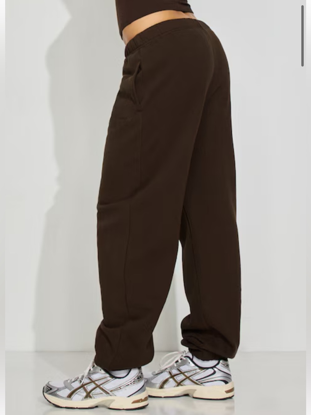 Garage Women’s Ultra fleece Boyfriend Joggers Sweatpants Brown Size XL NWOT